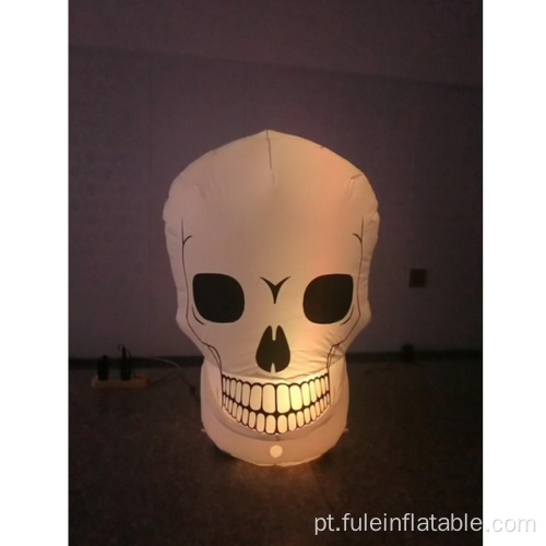 Caveira inflável de Halloween para decoração